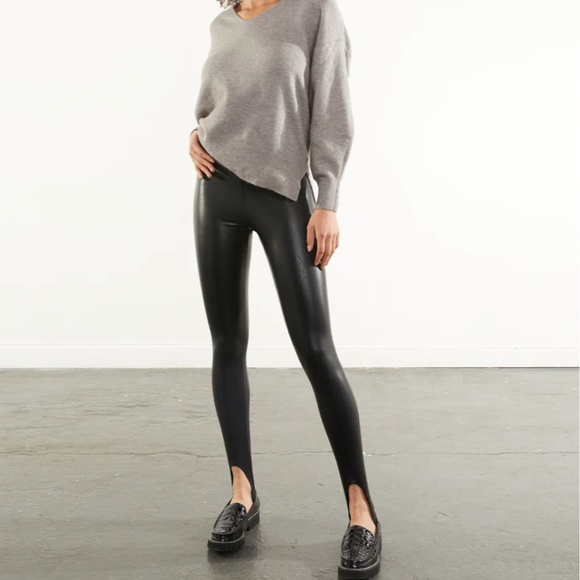 Commando - Faux Leather Stirrup Leggings - Picture 1 of 4